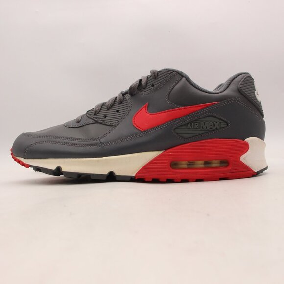 Nike Air Max 90 Essential Men\'s Size 14 Dark Grey/University Red 537384-061 main image 9